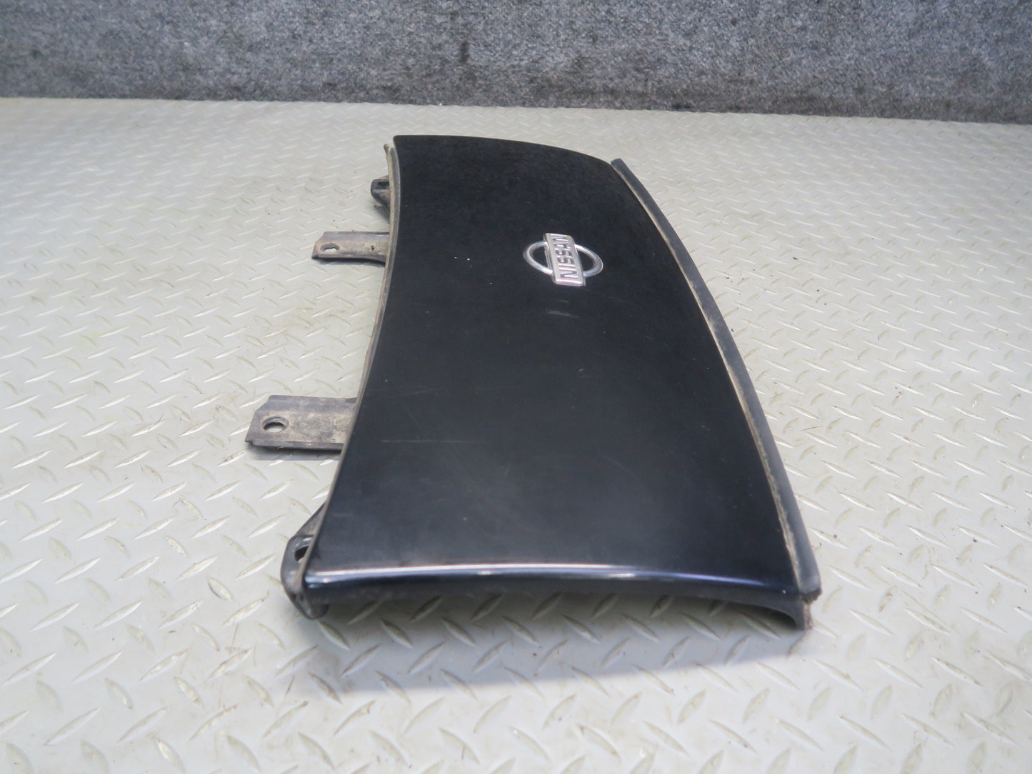91-96 Nissan Z32 300ZX Front Nose Trim Molding Panel Midnight Black OEM