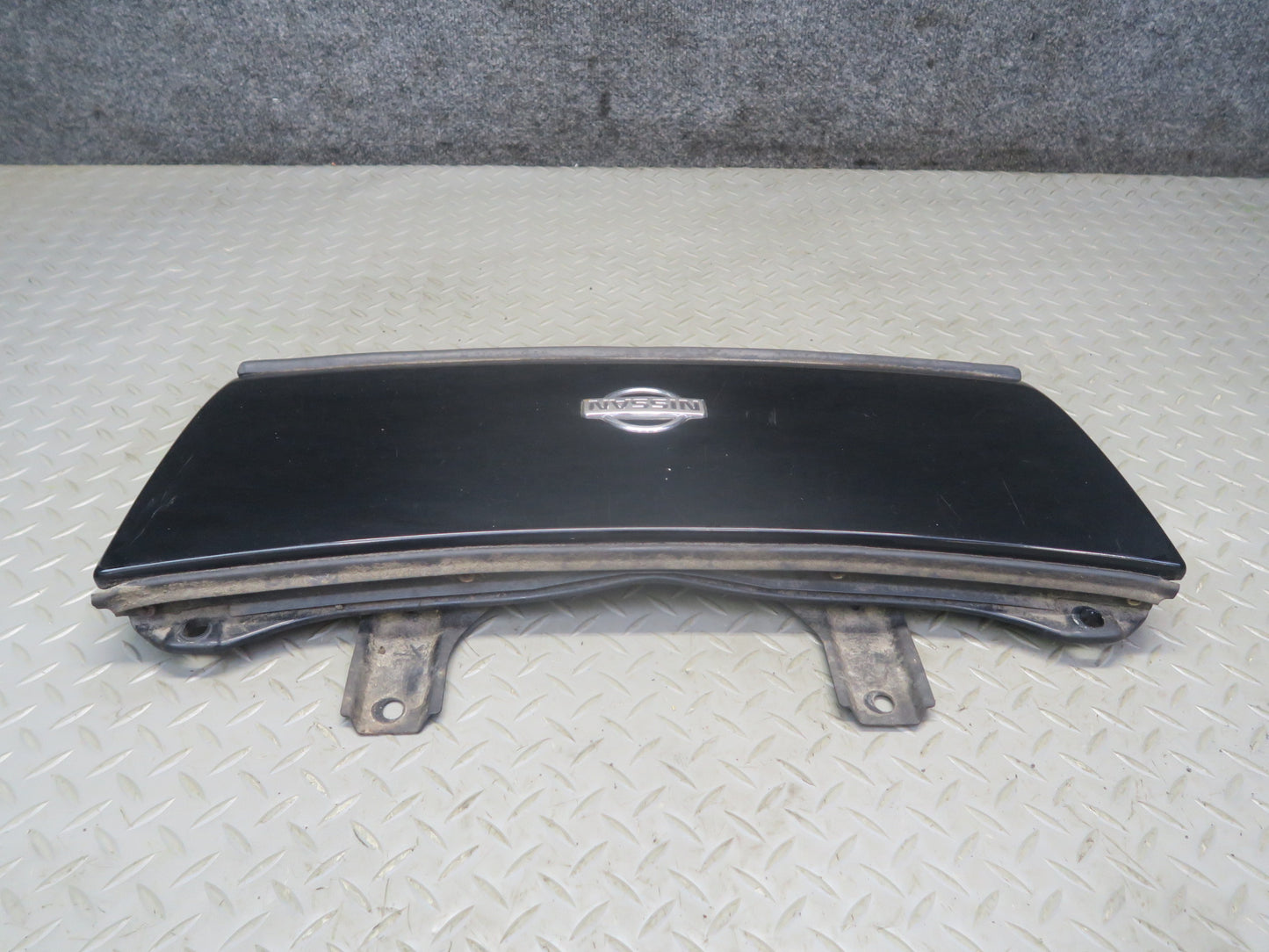91-96 Nissan Z32 300ZX Front Nose Trim Molding Panel Midnight Black OEM