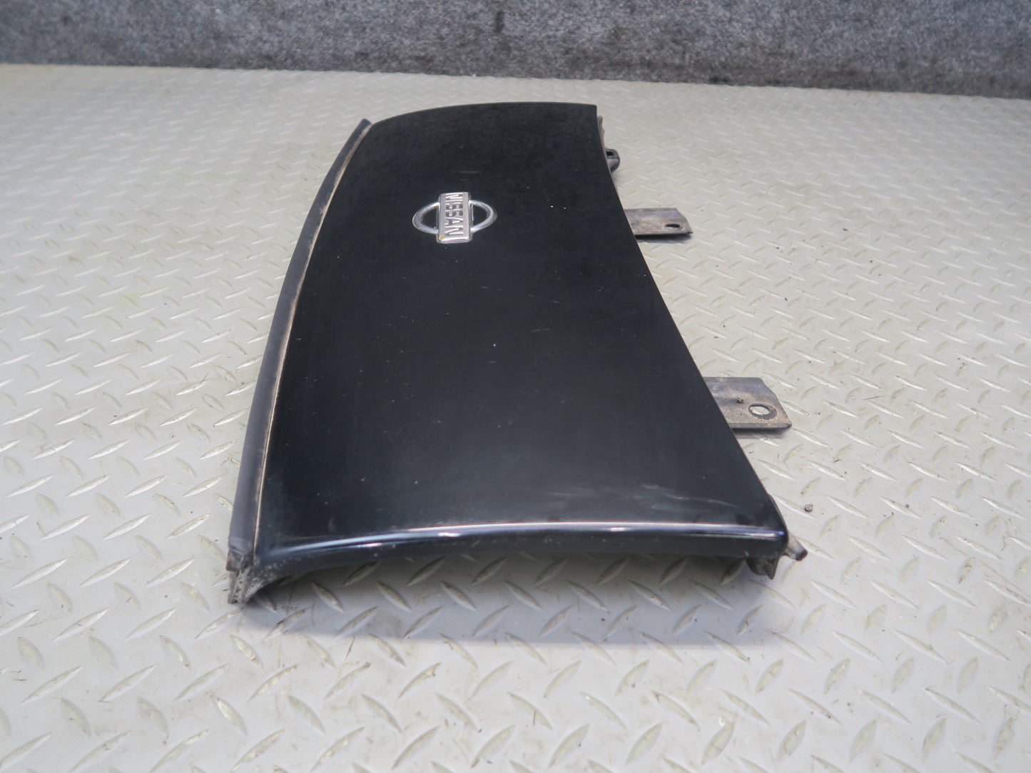 91-96 Nissan Z32 300ZX Front Nose Trim Molding Panel Midnight Black OEM