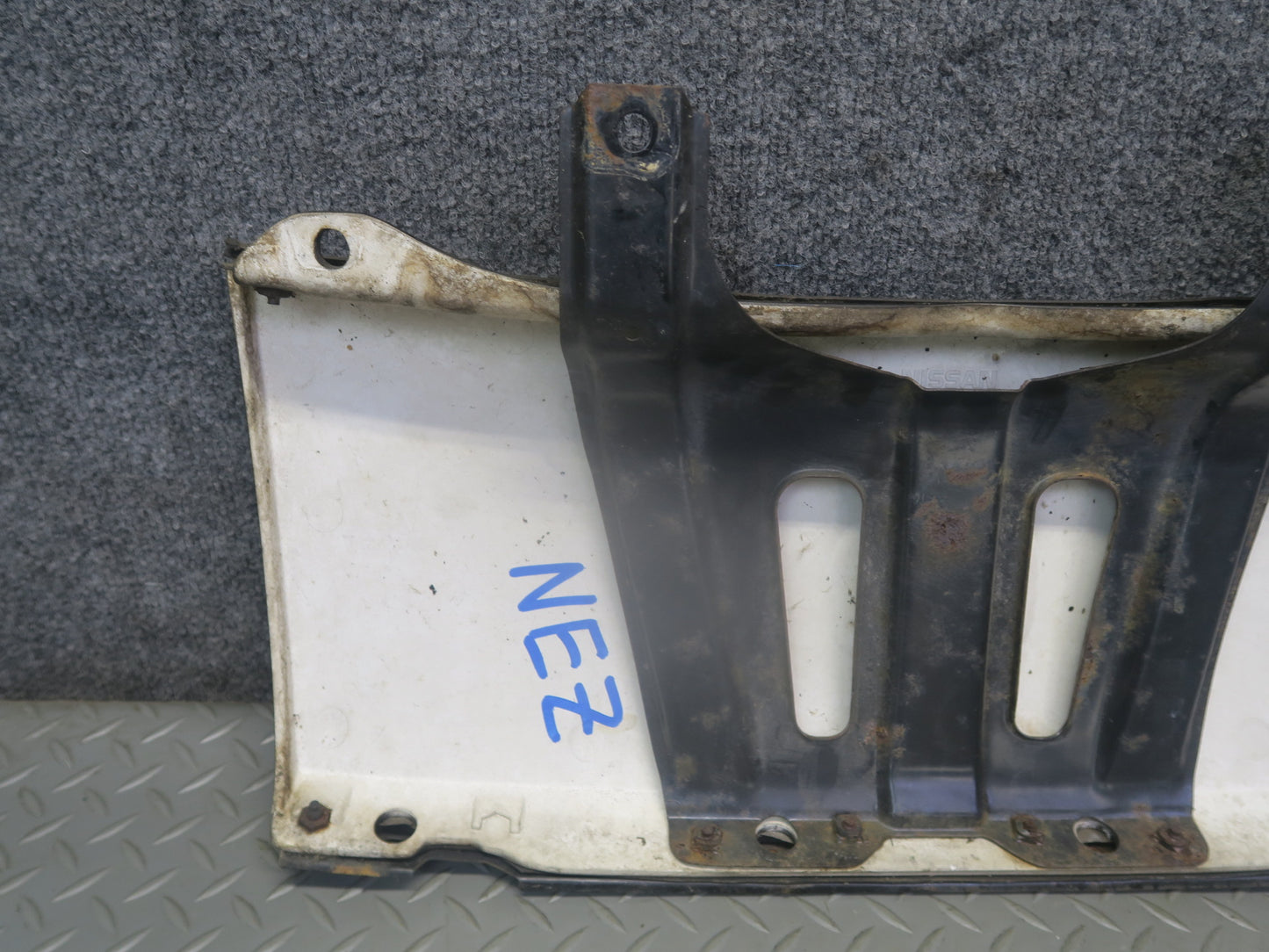 91-96 Nissan Z32 300ZX Front Nose Trim Molding Panel Midnight Black OEM