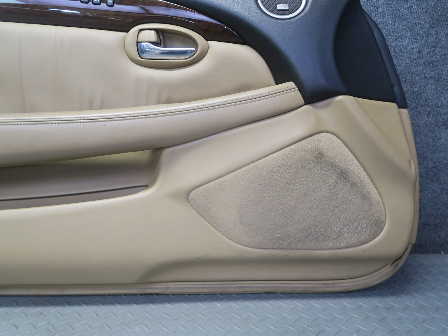 06-07 Lexus SC430 Set of 2 Left & Right Door Interior Trim Cover Panel Camel OEM