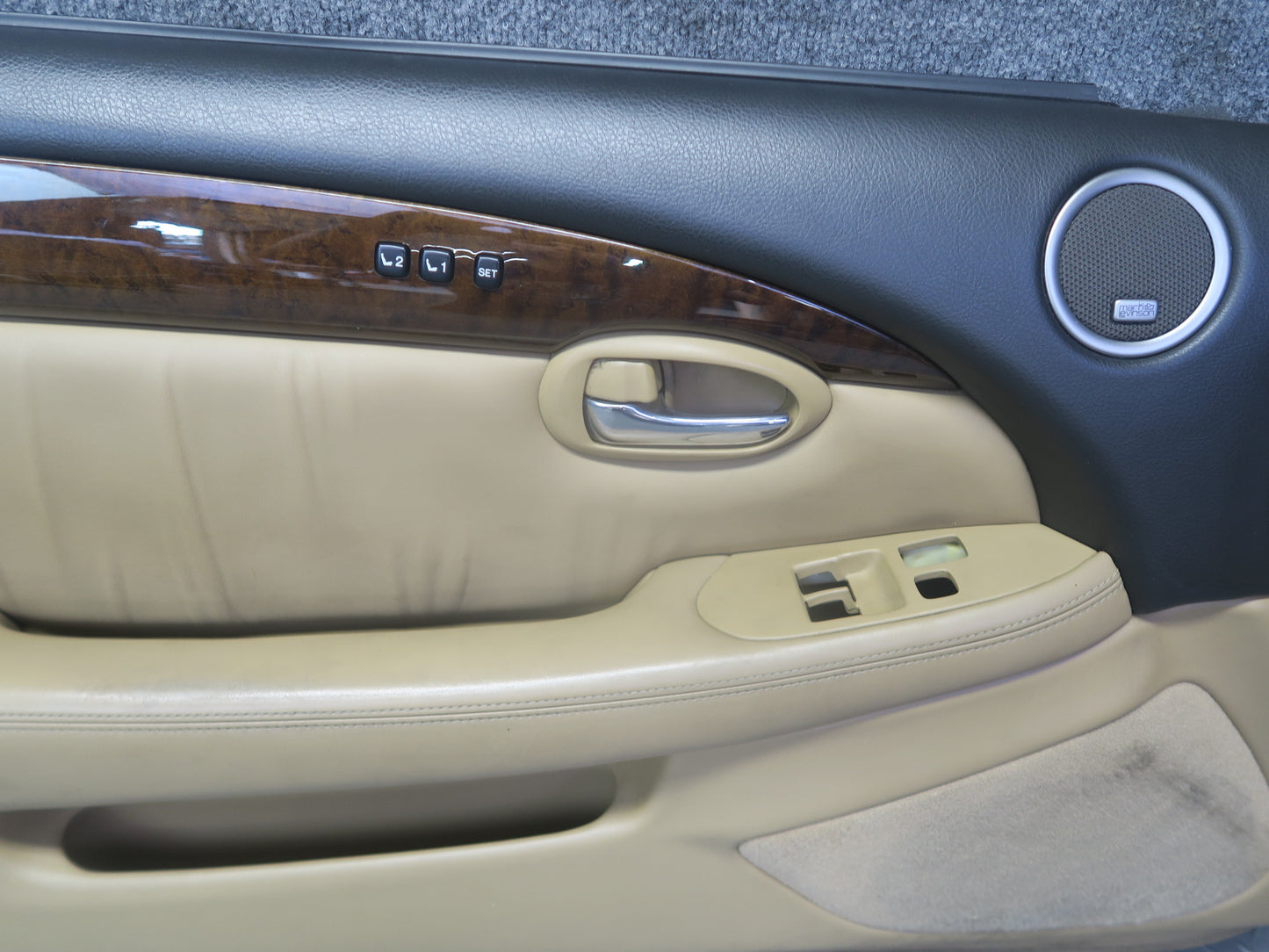06-07 Lexus SC430 Set of 2 Left & Right Door Interior Trim Cover Panel Camel OEM