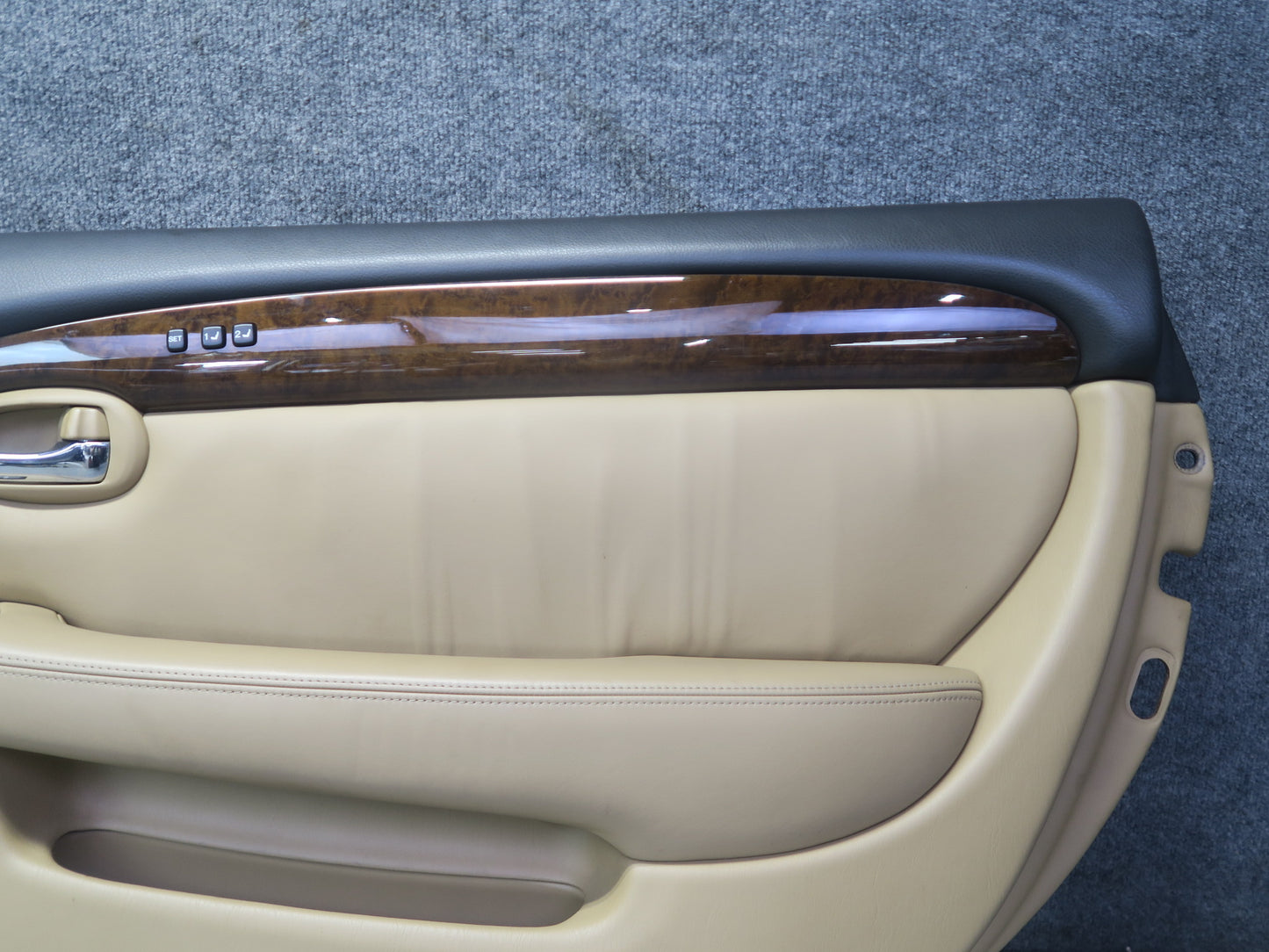 06-07 Lexus SC430 Set of 2 Left & Right Door Interior Trim Cover Panel Camel OEM