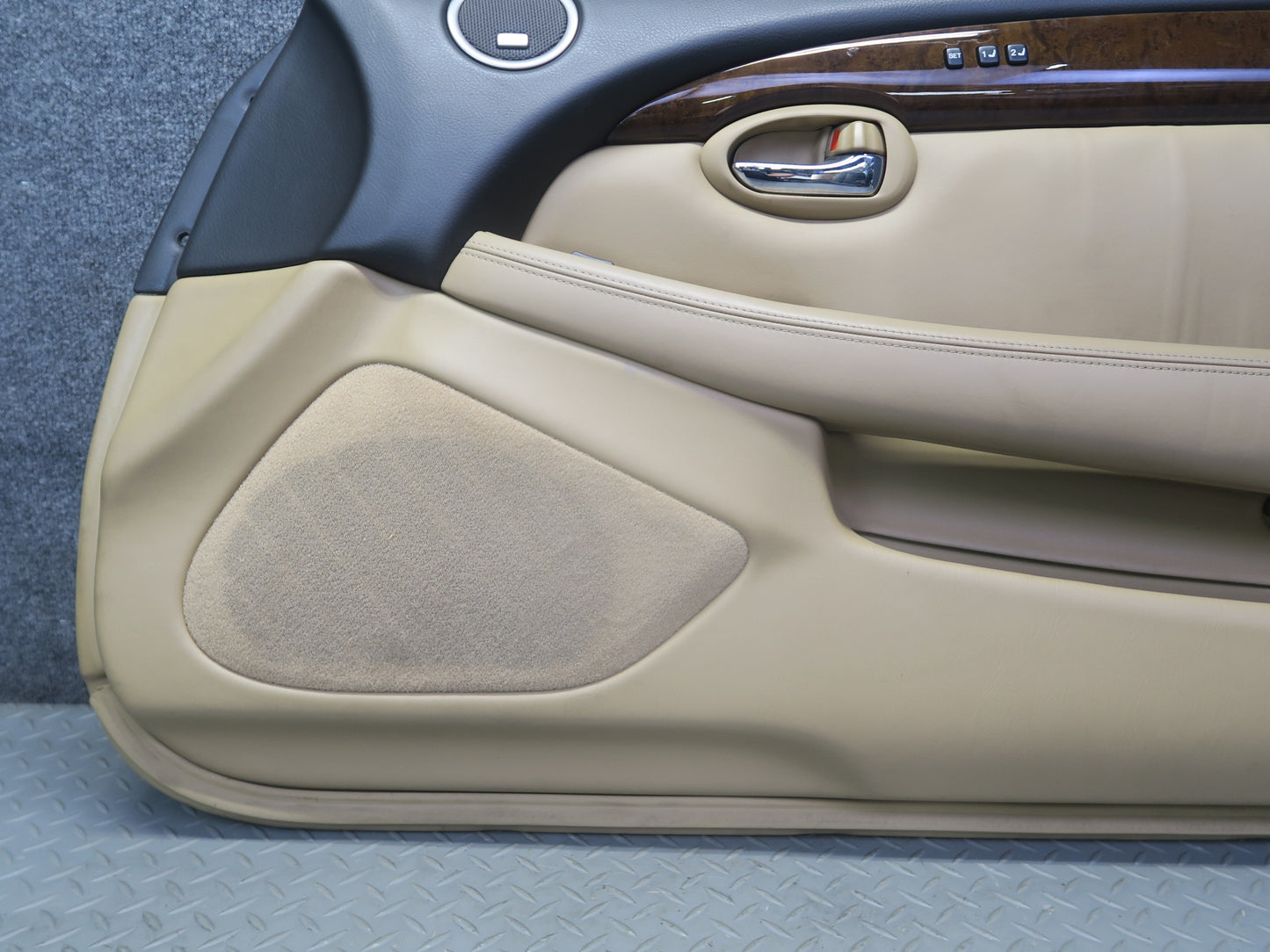 06-07 Lexus SC430 Set of 2 Left & Right Door Interior Trim Cover Panel Camel OEM