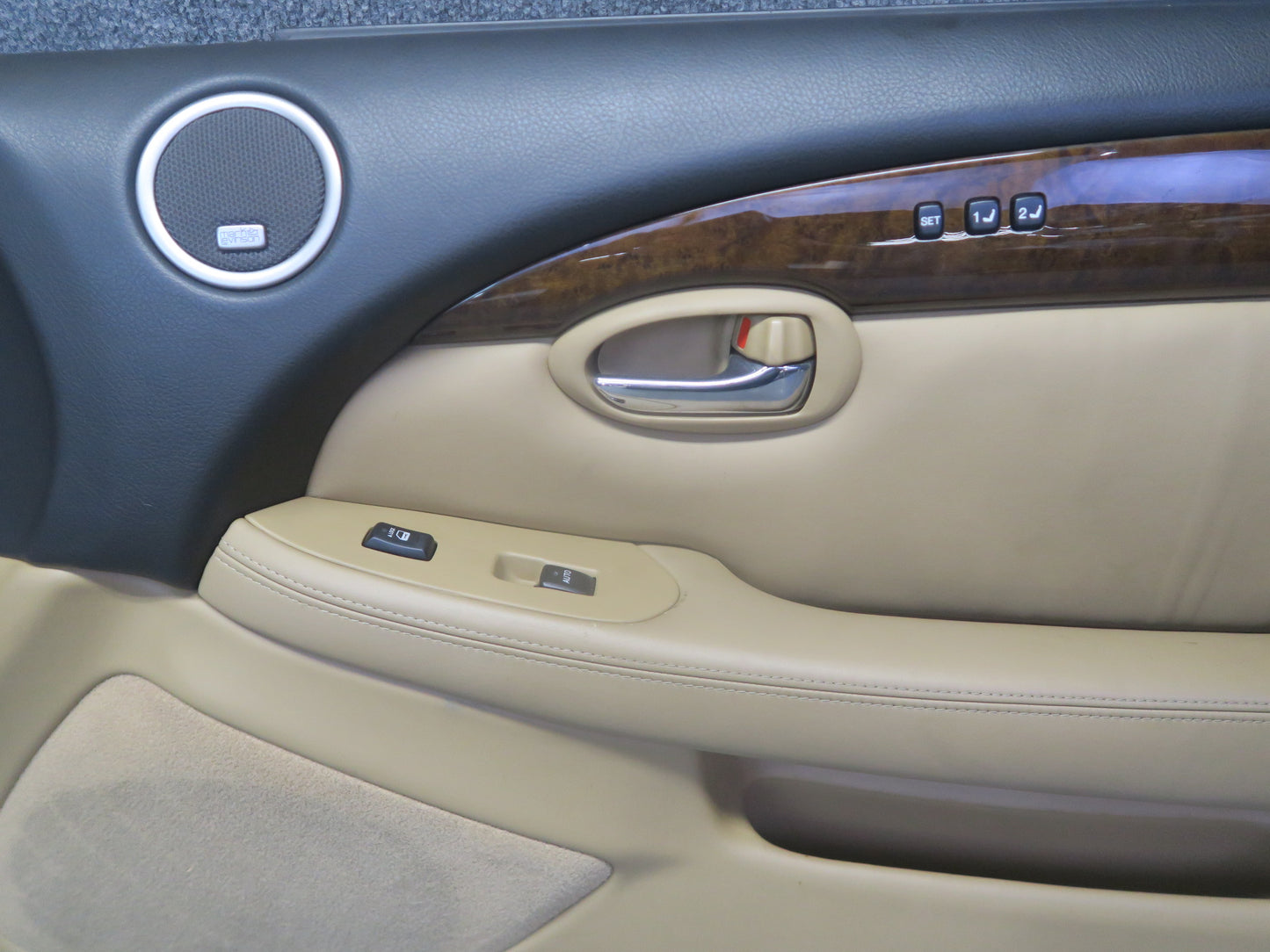 06-07 Lexus SC430 Set of 2 Left & Right Door Interior Trim Cover Panel Camel OEM