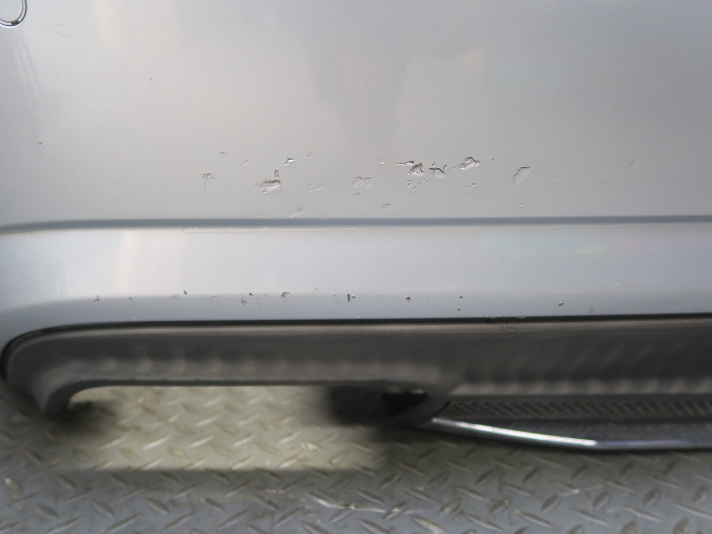 13-16 Mercedes R231 SL550 AMG Sport Rear Bumper Cover Iridium Silver w PDC OEM