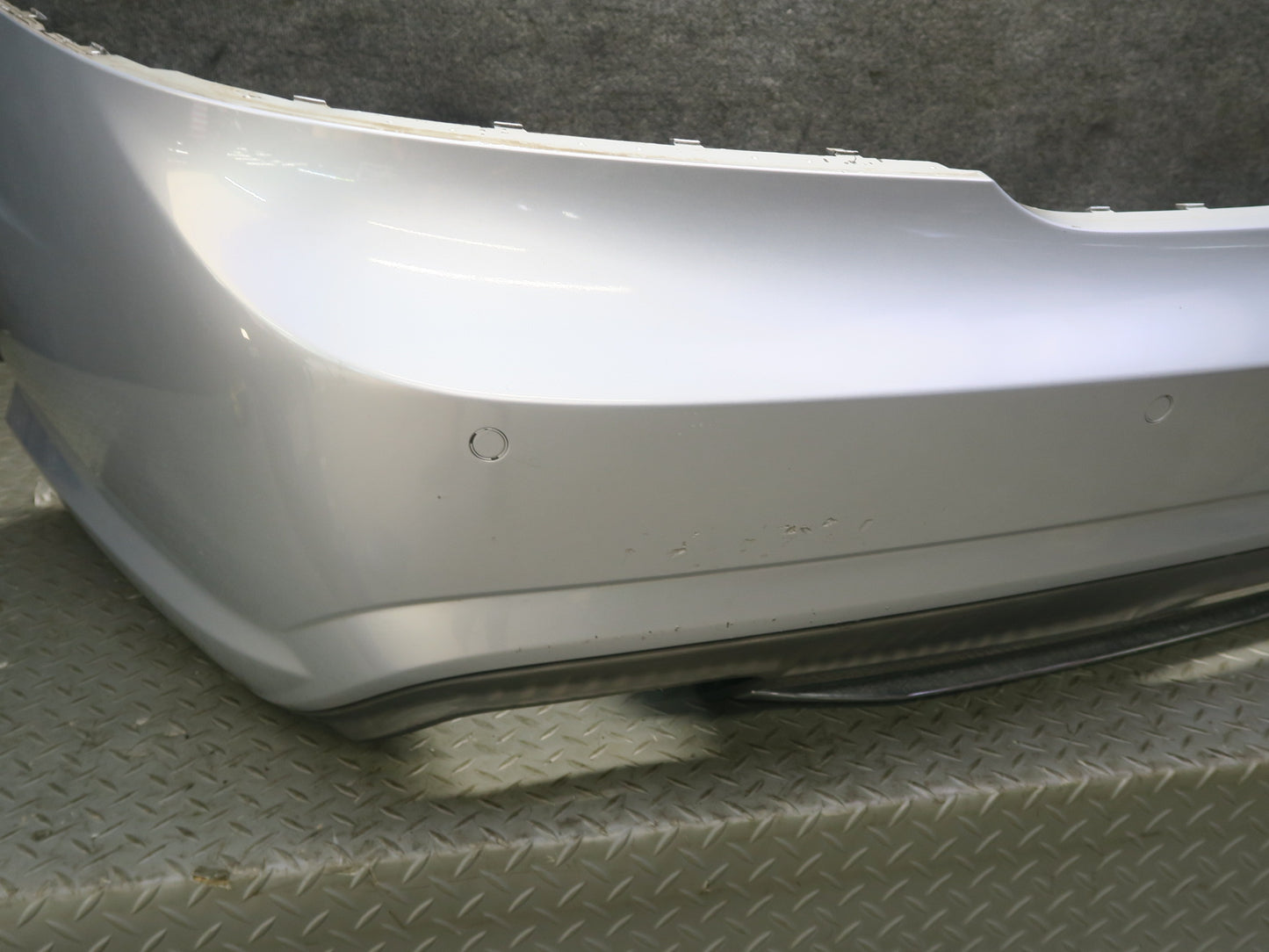 13-16 Mercedes R231 SL550 AMG Sport Rear Bumper Cover Iridium Silver w PDC OEM