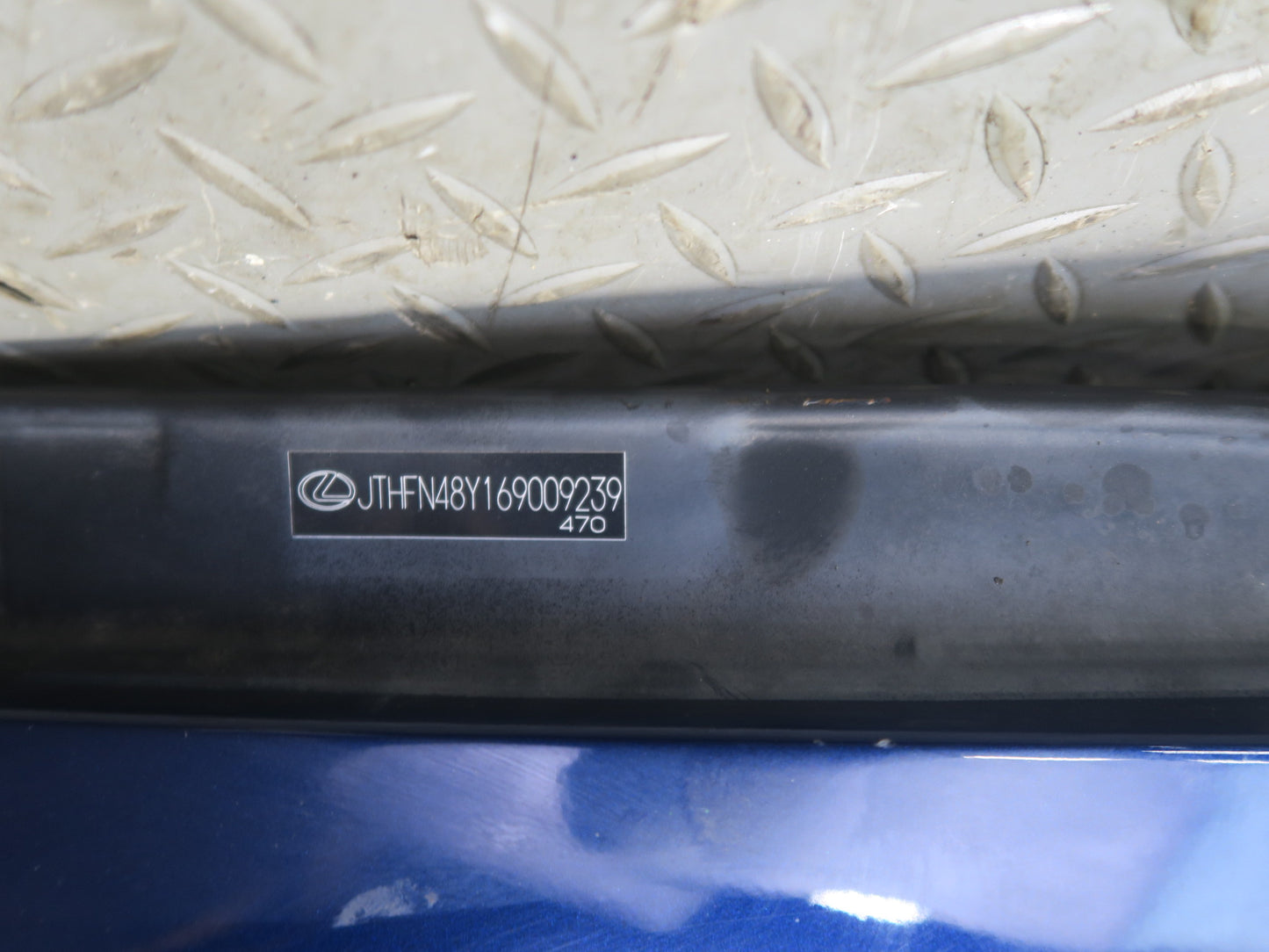 02-10 Lexus UZZ40L SC430 Front Left Driver Side Fender Shell Panel Blue OEM