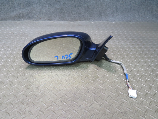 02-08 Lexus SC430 Left Door Side View Exterior Heated Memory Mirror Blue OEM