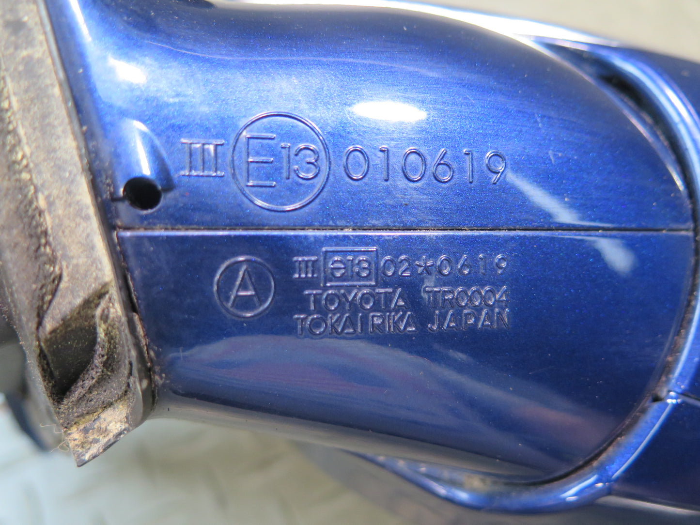 02-08 Lexus SC430 Left Door Side View Exterior Heated Memory Mirror Blue OEM