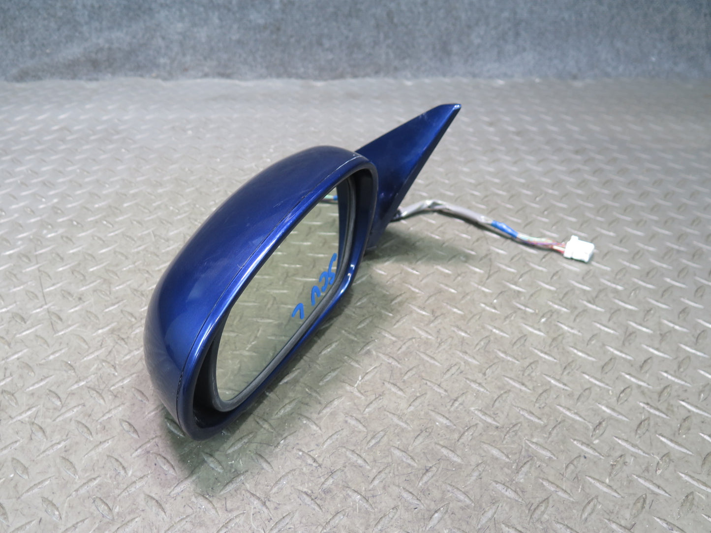 02-08 Lexus SC430 Left Door Side View Exterior Heated Memory Mirror Blue OEM
