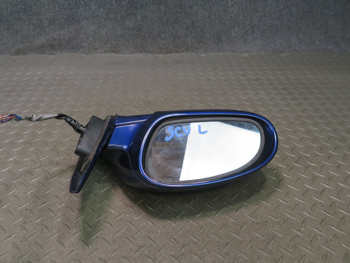 02-08 Lexus SC430 Left Door Side View Exterior Heated Memory Mirror Blue OEM