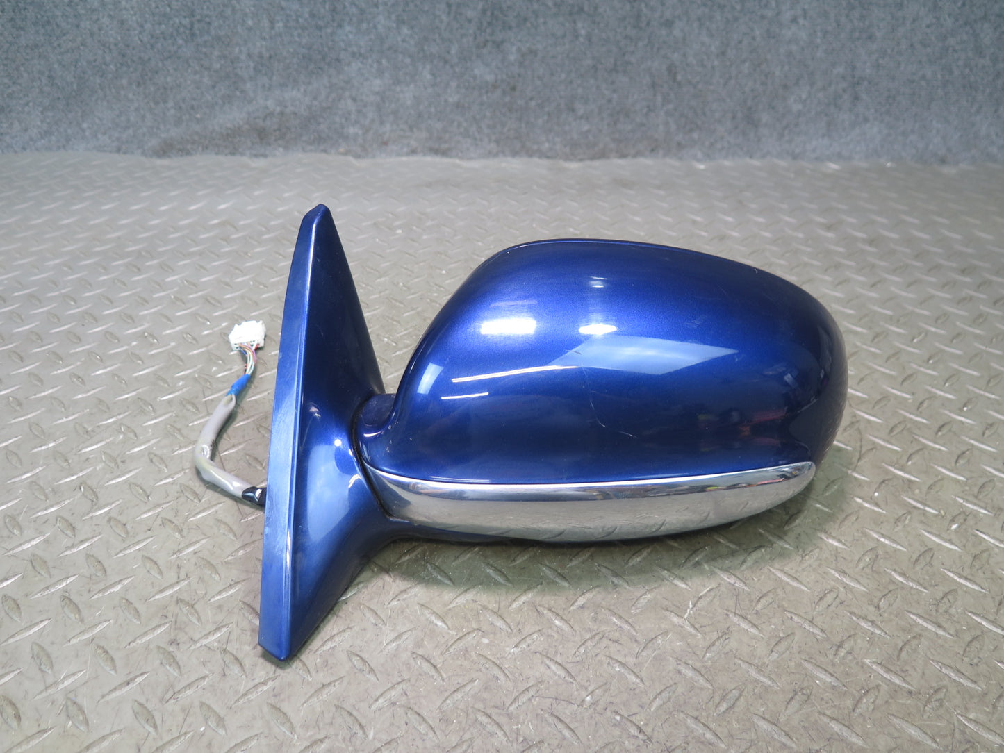 02-08 Lexus SC430 Left Door Side View Exterior Heated Memory Mirror Blue OEM