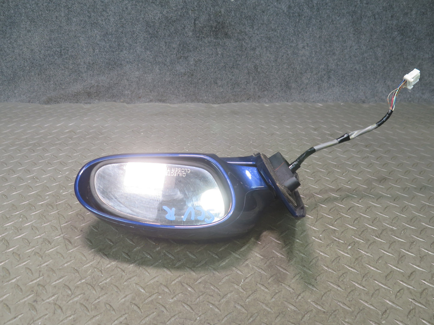 02-08 Lexus SC430 Right Door Side View Exterior Heated Memory Mirror Blue OEM