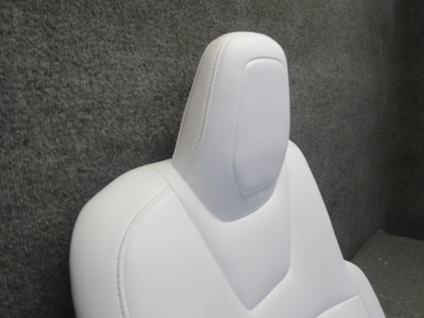 2016-2019 Tesla Model S 75D Rear Right Side Upper Leather Seat Cushion White
