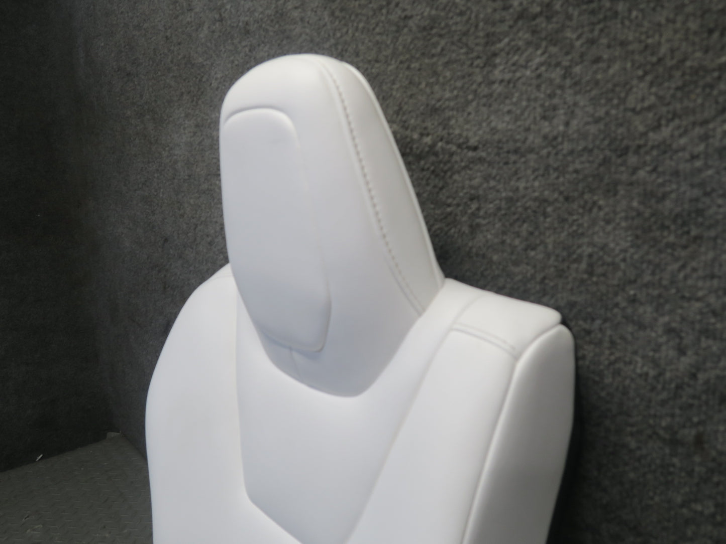 2016-2019 Tesla Model S 75D Rear Right Side Upper Leather Seat Cushion White