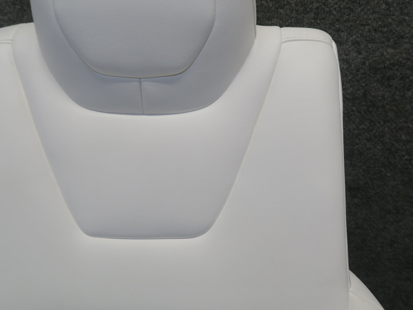 2016-2019 Tesla Model S 75D Rear Right Side Upper Leather Seat Cushion White