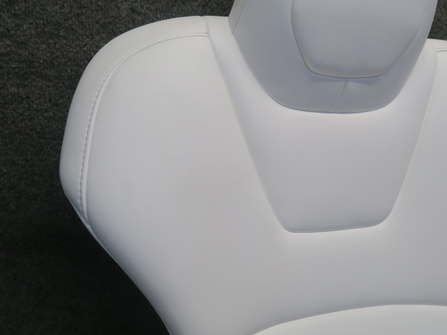 2016-2019 Tesla Model S 75D Rear Right Side Upper Leather Seat Cushion White