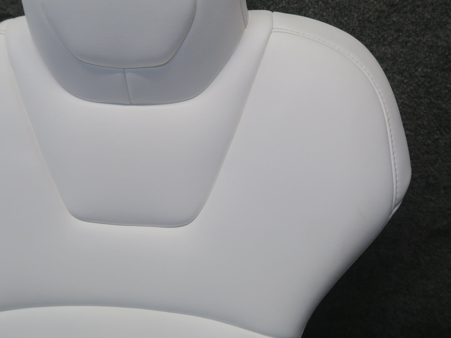 2016-2019 Tesla Model S 75D Rear Right Side Upper Leather Seat Cushion White