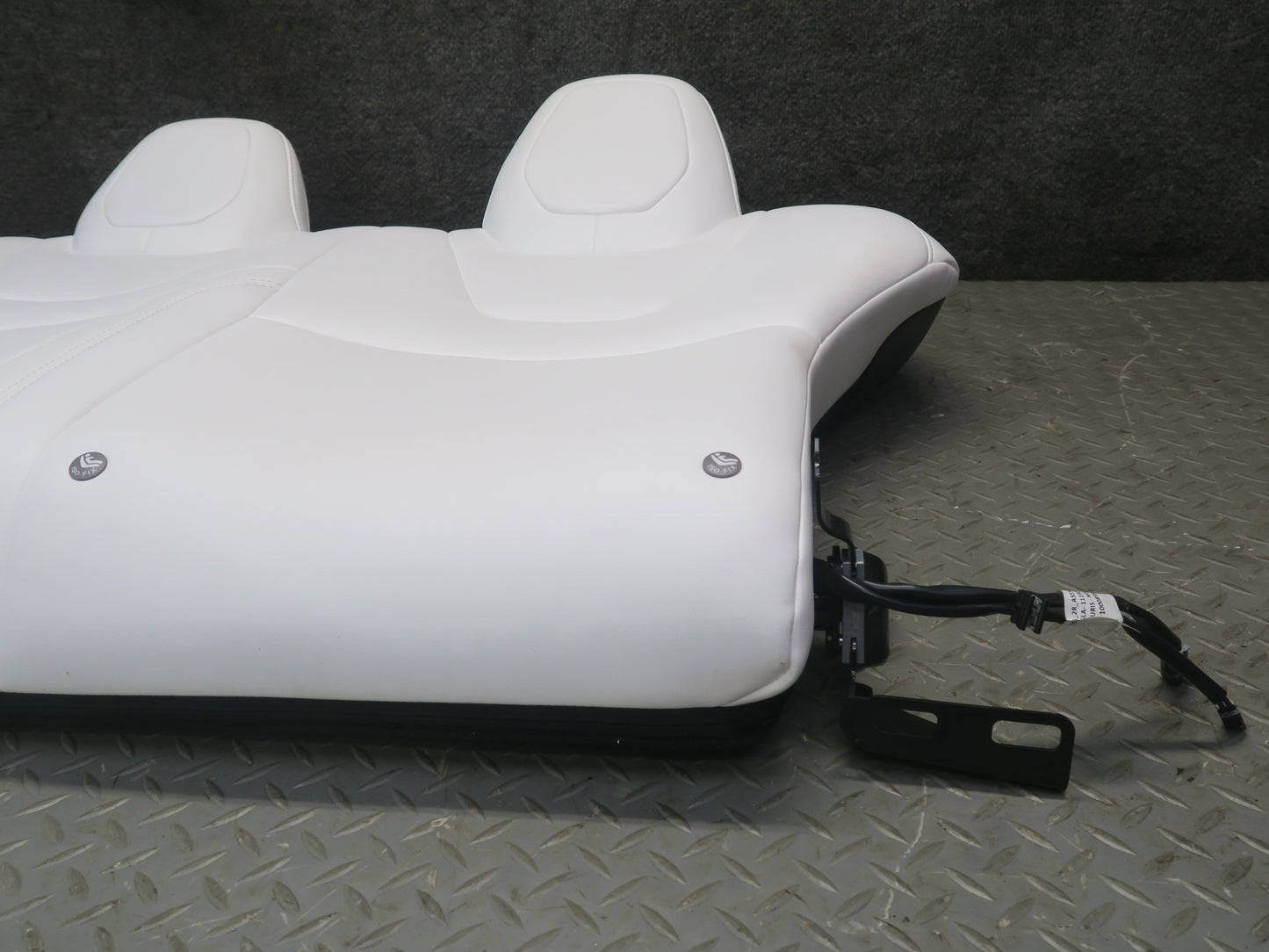 2016-2019 Tesla Model S 75D Rear Right Side Upper Leather Seat Cushion White