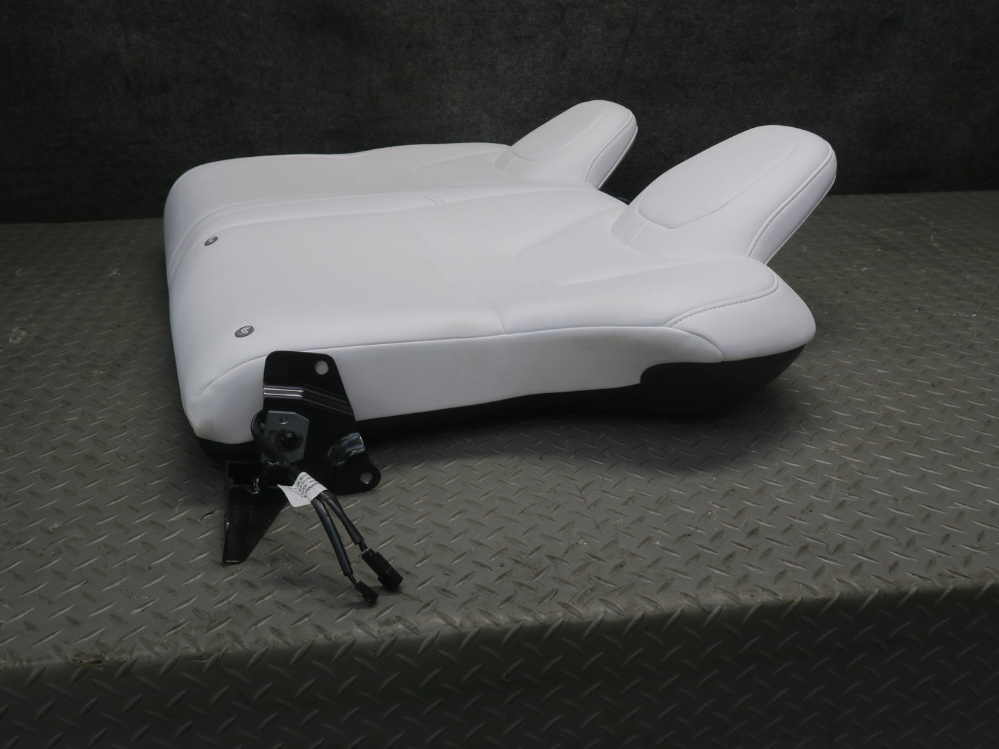 2016-2019 Tesla Model S 75D Rear Right Side Upper Leather Seat Cushion White