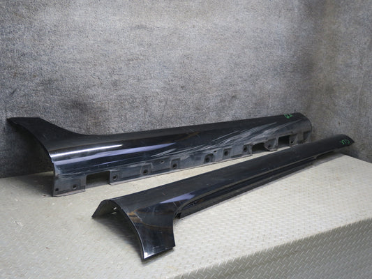 2012-2016 Mercedes R172 SLK Left Right Side Rocker Skirt Panel Molding Trim Set