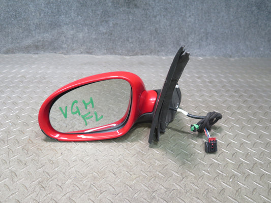 06-09 VW Golf MK5 R32 Left Door Exterior Side View Heated Mirror RED OEM