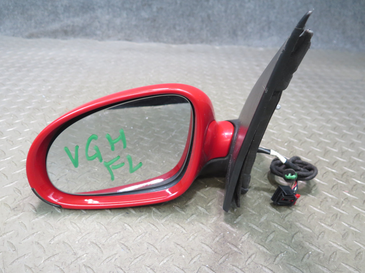 06-09 VW Golf MK5 R32 Left Door Exterior Side View Heated Mirror RED OEM