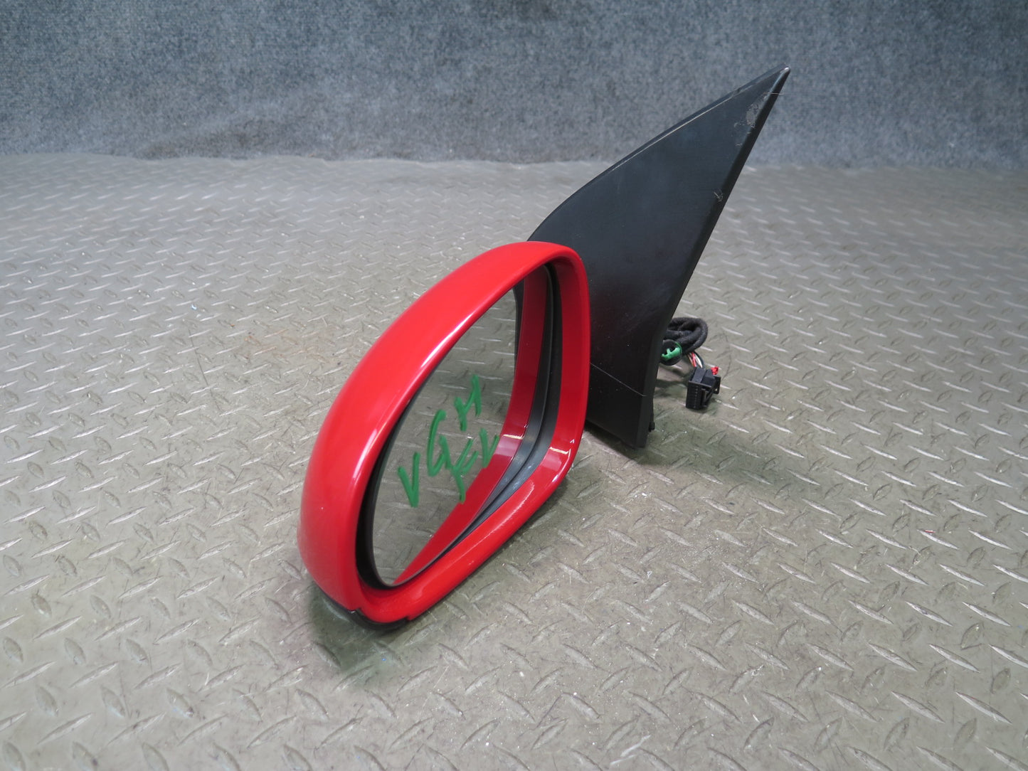 06-09 VW Golf MK5 R32 Left Door Exterior Side View Heated Mirror RED OEM