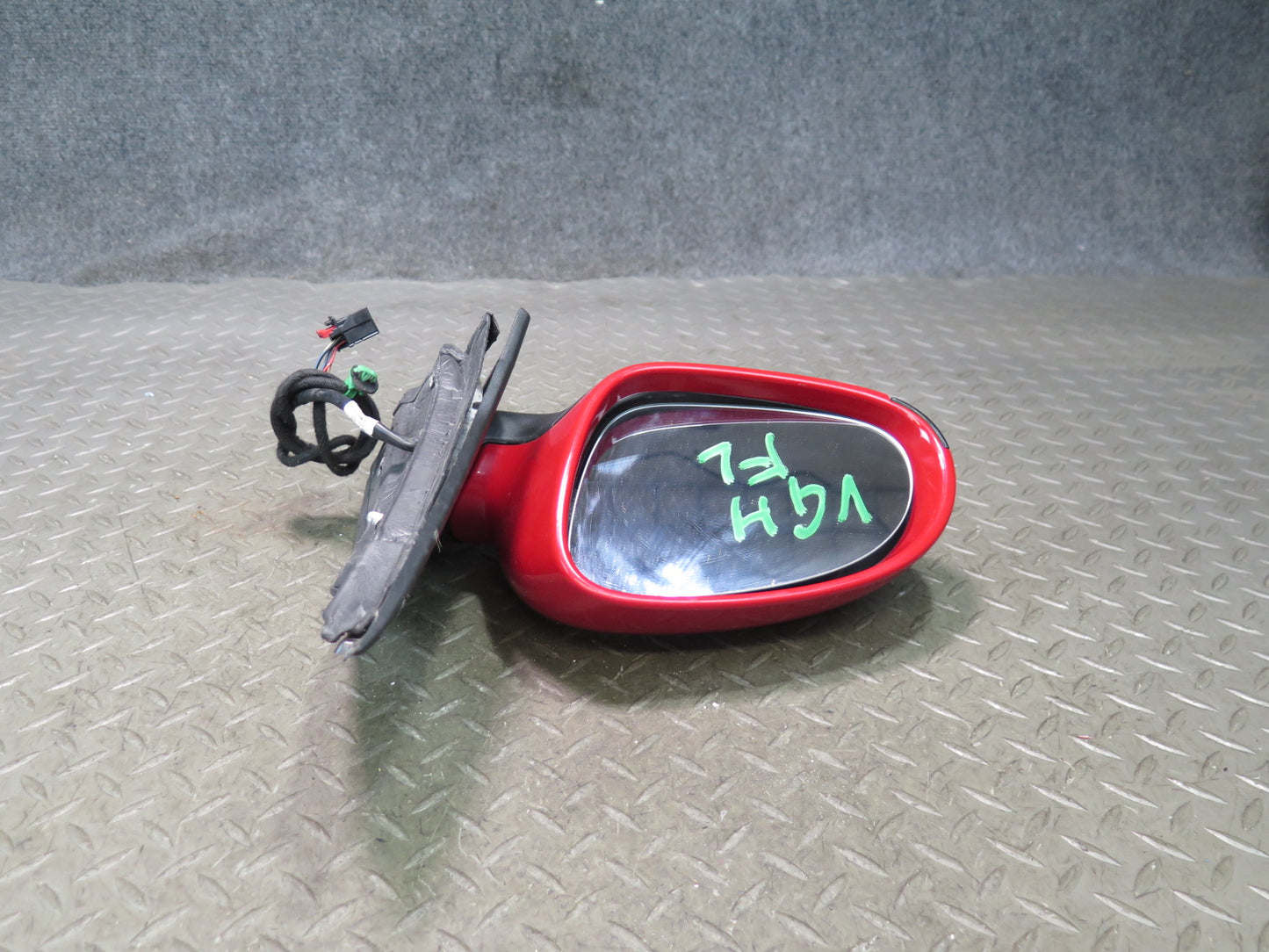 06-09 VW Golf MK5 R32 Left Door Exterior Side View Heated Mirror RED OEM