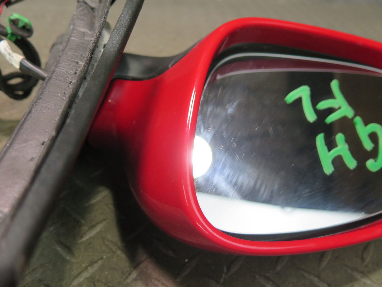 06-09 VW Golf MK5 R32 Left Door Exterior Side View Heated Mirror RED OEM