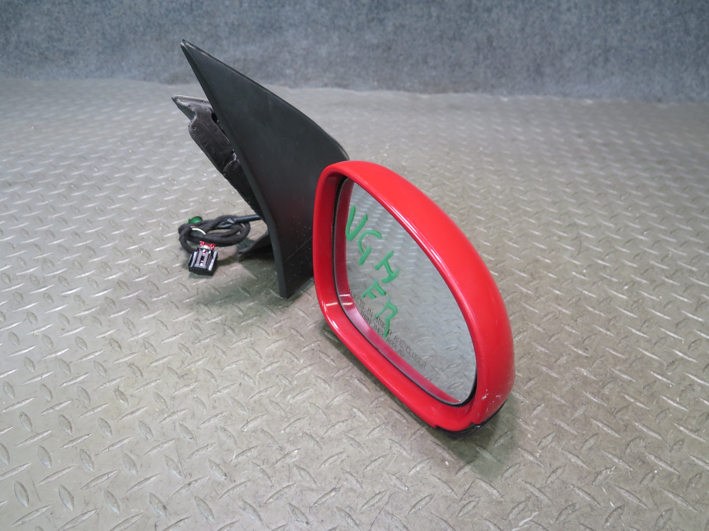 06-09 VW Golf MK5 R32 Right Door Exterior Side View Heated Mirror RED OEM