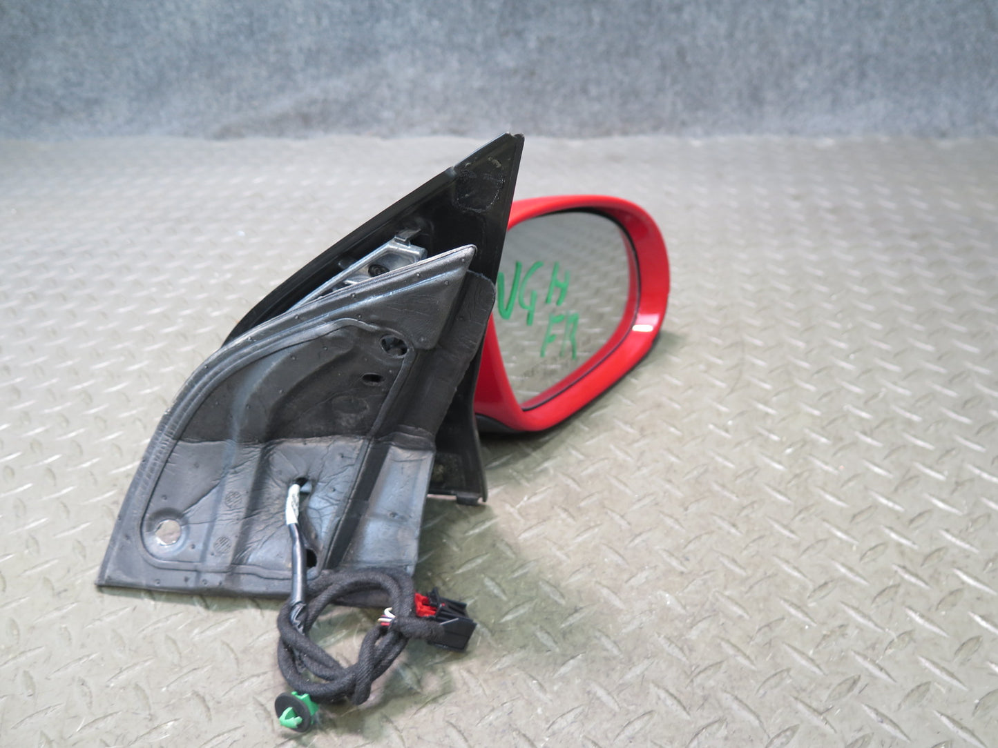 06-09 VW Golf MK5 R32 Right Door Exterior Side View Heated Mirror RED OEM