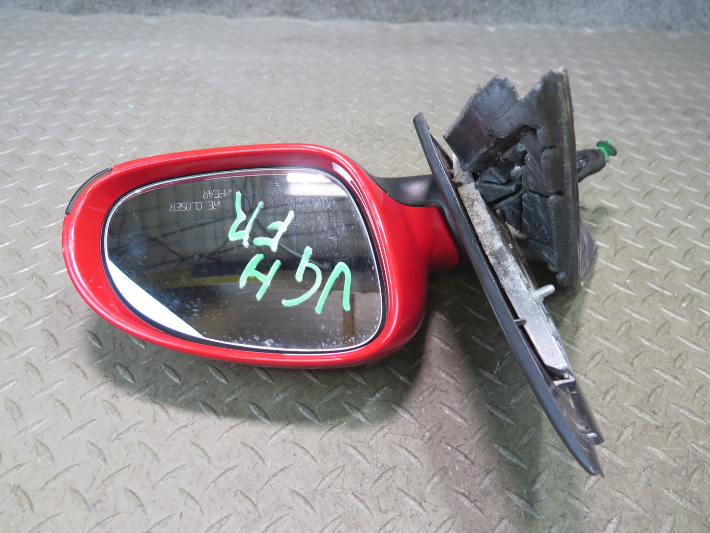 06-09 VW Golf MK5 R32 Right Door Exterior Side View Heated Mirror RED OEM