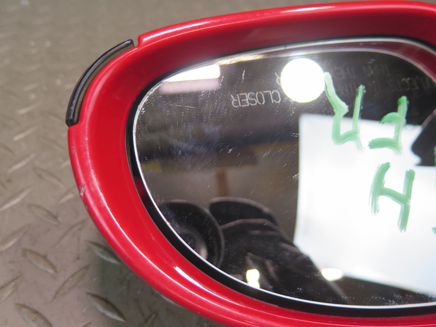 06-09 VW Golf MK5 R32 Right Door Exterior Side View Heated Mirror RED OEM