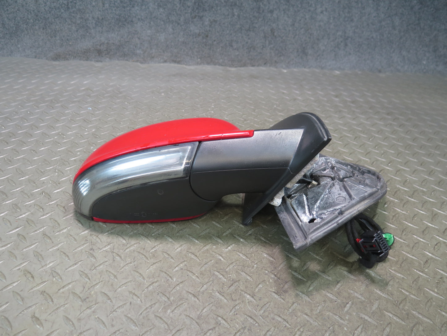 06-09 VW Golf MK5 R32 Right Door Exterior Side View Heated Mirror RED OEM