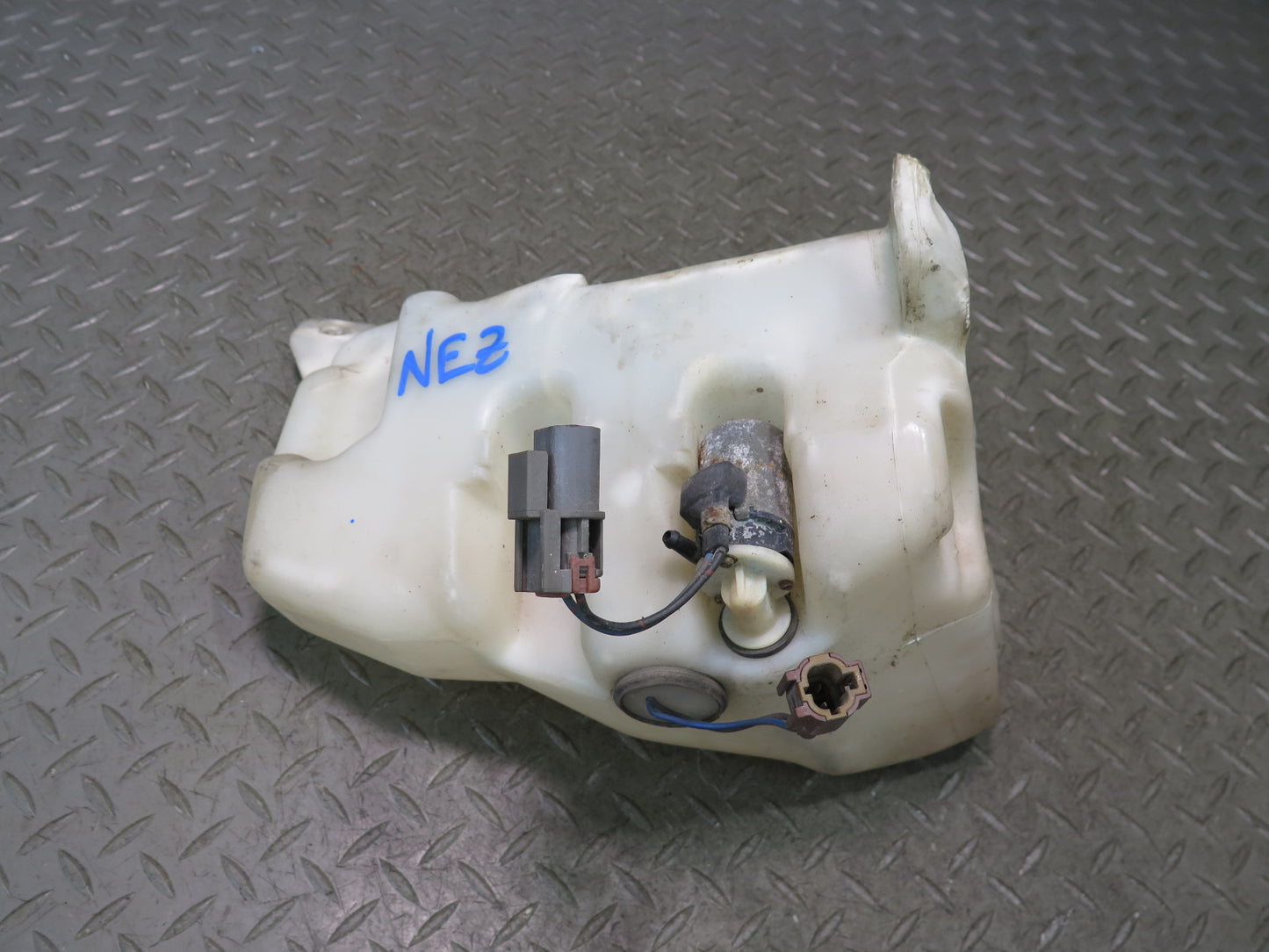 93-96 Nissan 300ZX Z32 Convert Windshield Washer Fluid Reservoir Tank w Pump OEM