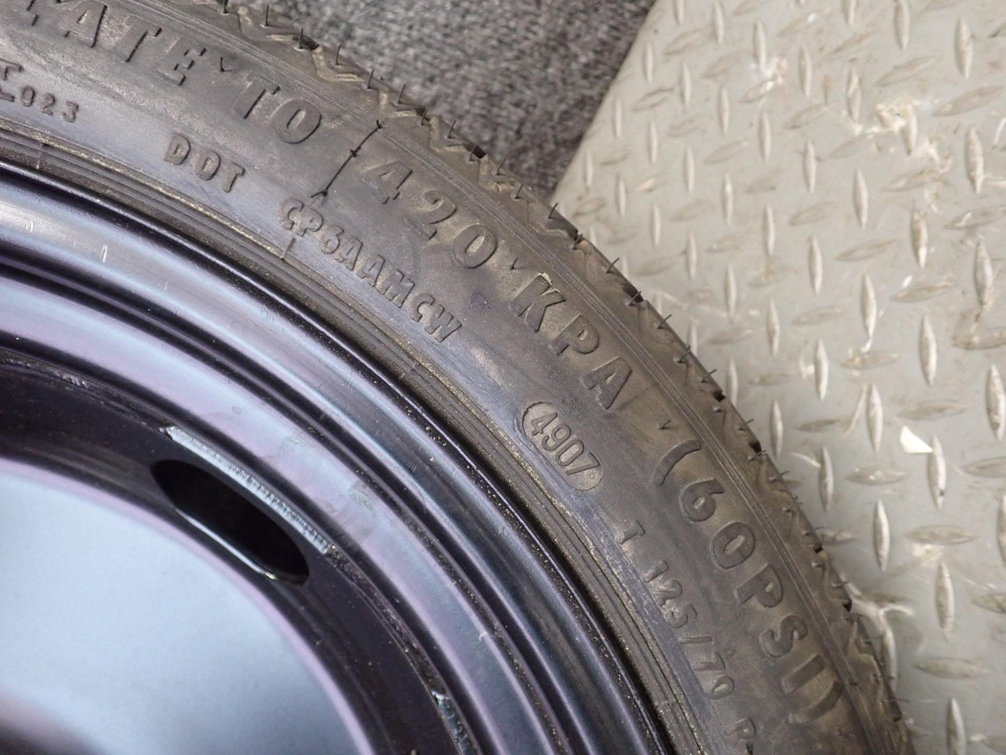 06-09 VW Golf MK5 R32 Spare Tire R18" Wheel 18x3.5 ET25.5 1K0601027B OEM