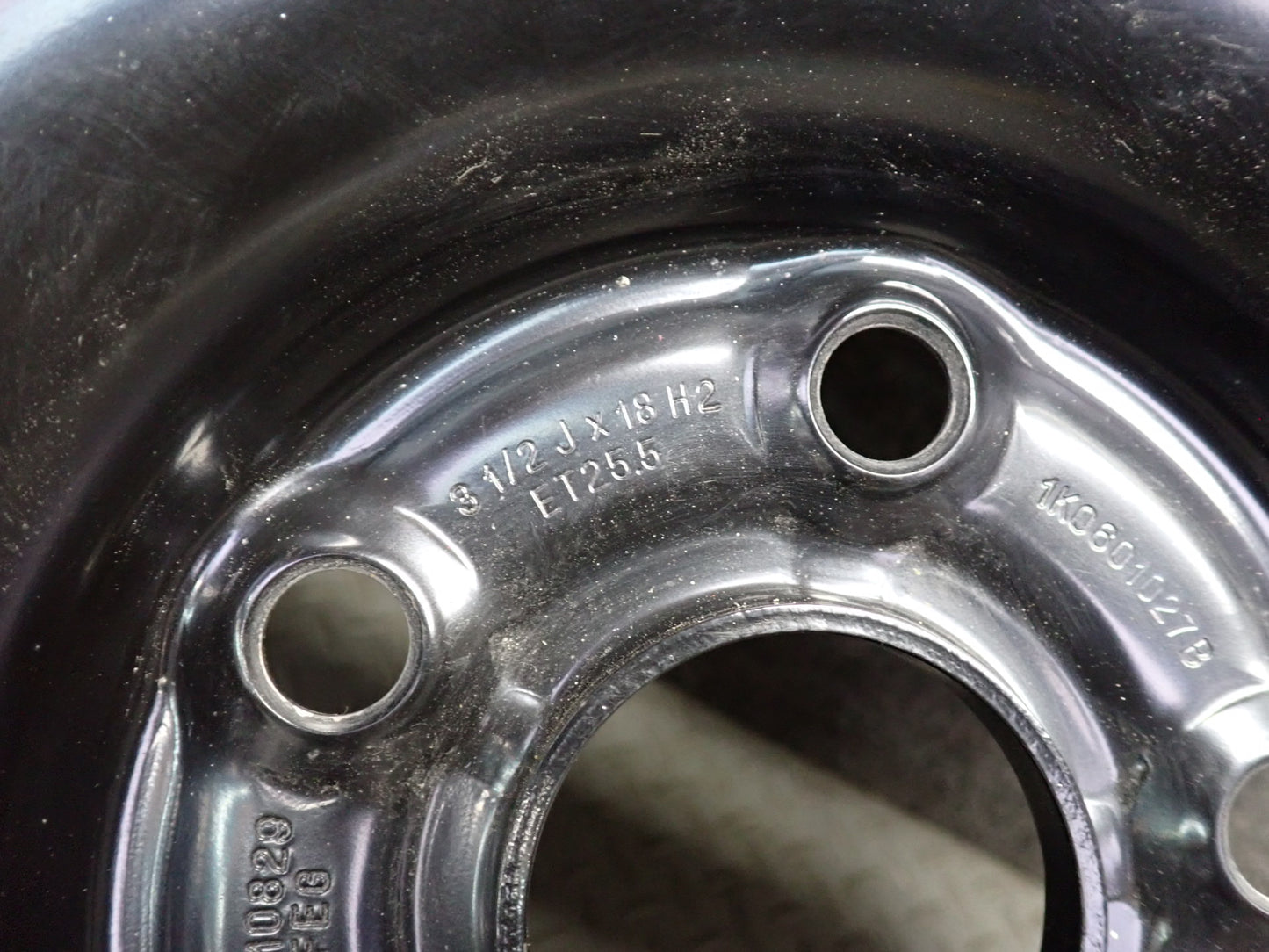 06-09 VW Golf MK5 R32 Spare Tire R18" Wheel 18x3.5 ET25.5 1K0601027B OEM