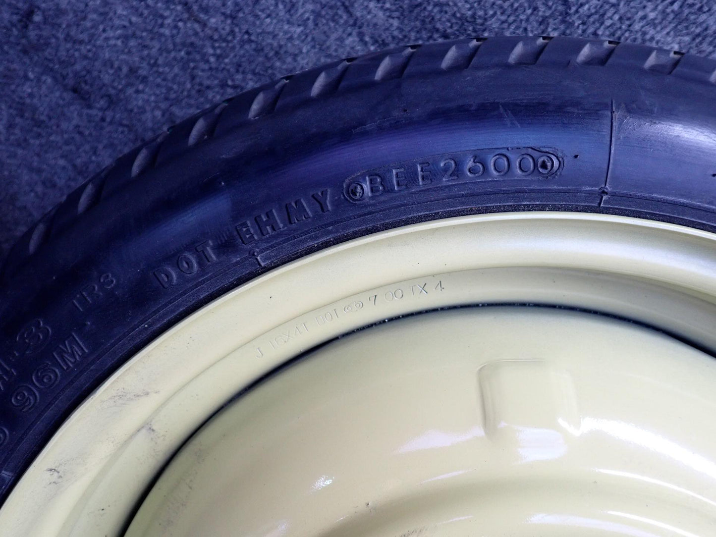 00-02 Toyota MR2 Spyder ZZW30L Spare Tire 16" R16 Wheel Donut 16x4 125/70 OEM