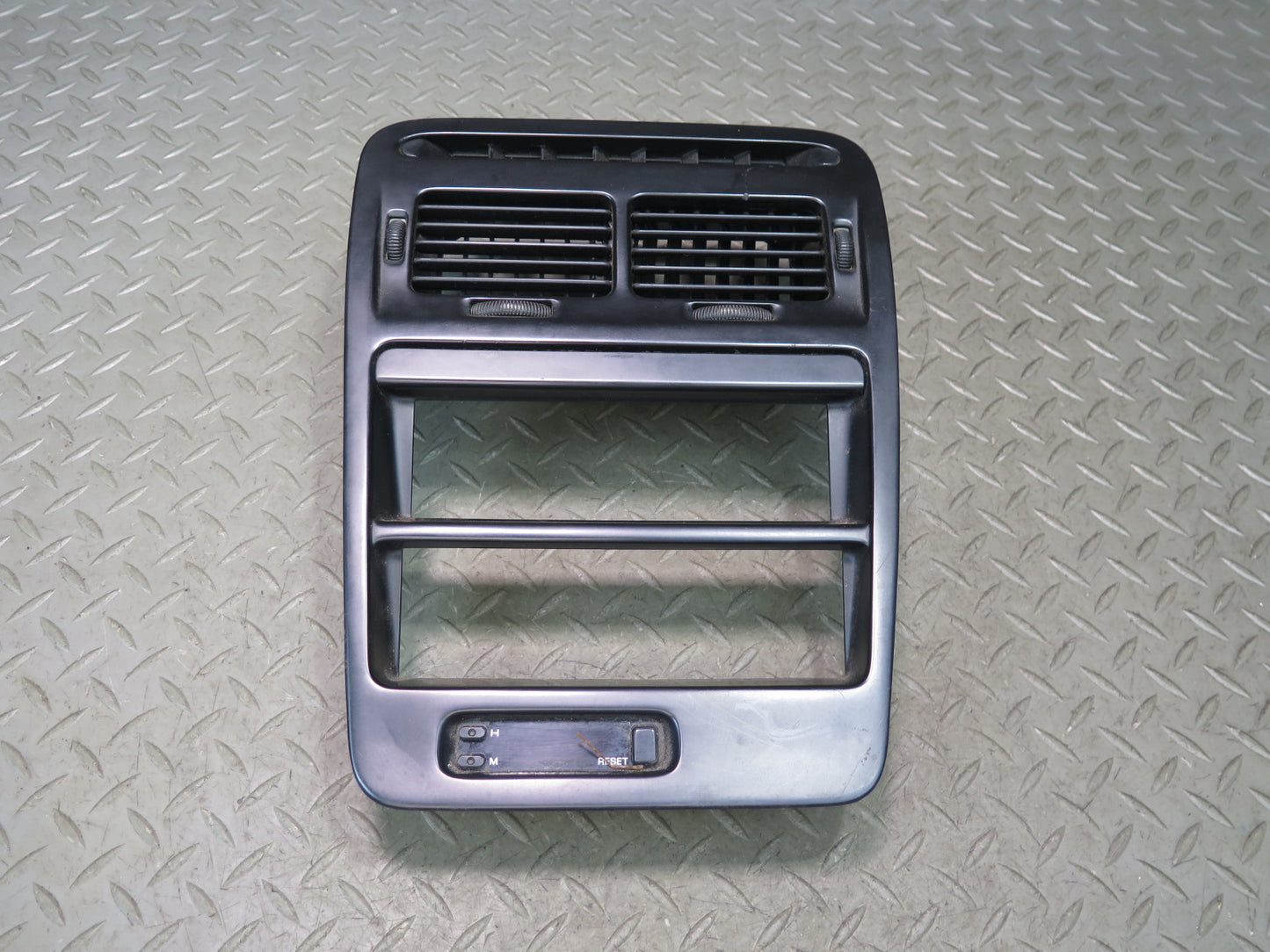 1993 Nissan Z32 300ZX Dash Center Radio Trim Panel w Air Vent & Clock OEM