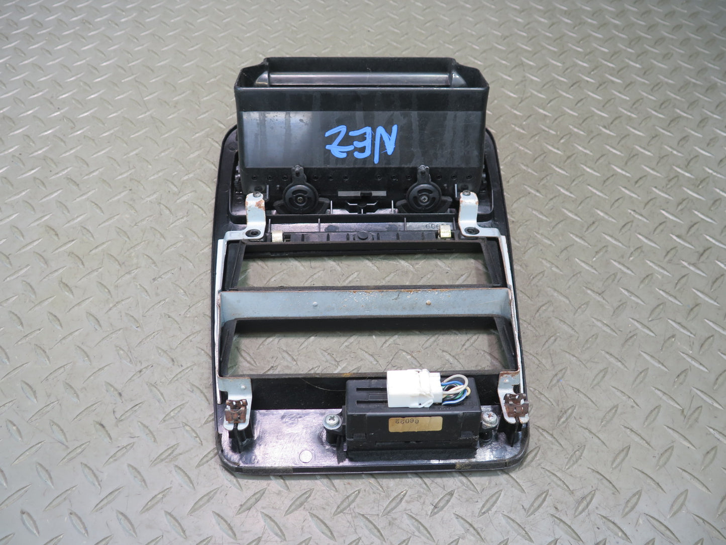 1993 Nissan Z32 300ZX Dash Center Radio Trim Panel w Air Vent & Clock OEM