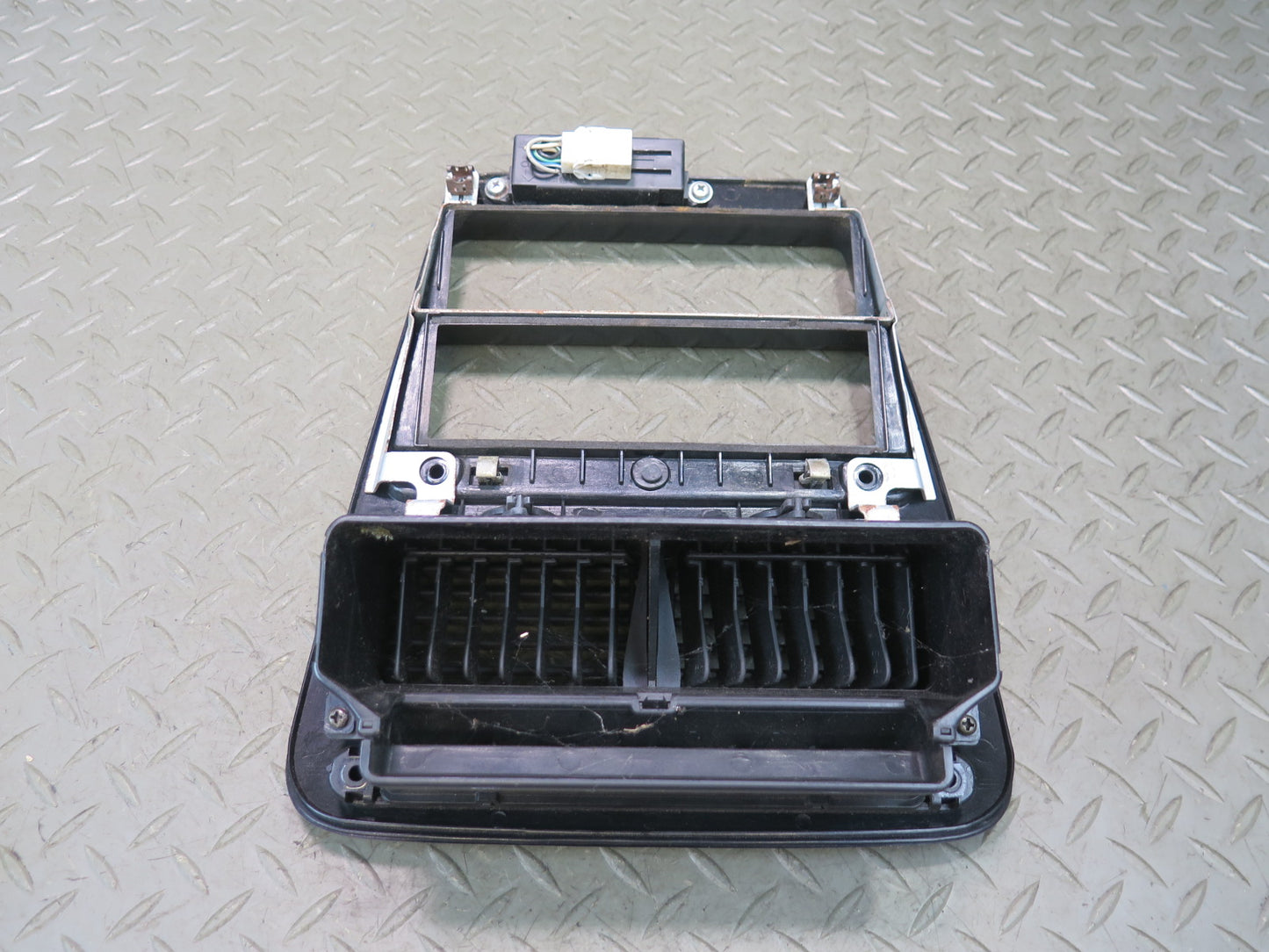 1993 Nissan Z32 300ZX Dash Center Radio Trim Panel w Air Vent & Clock OEM