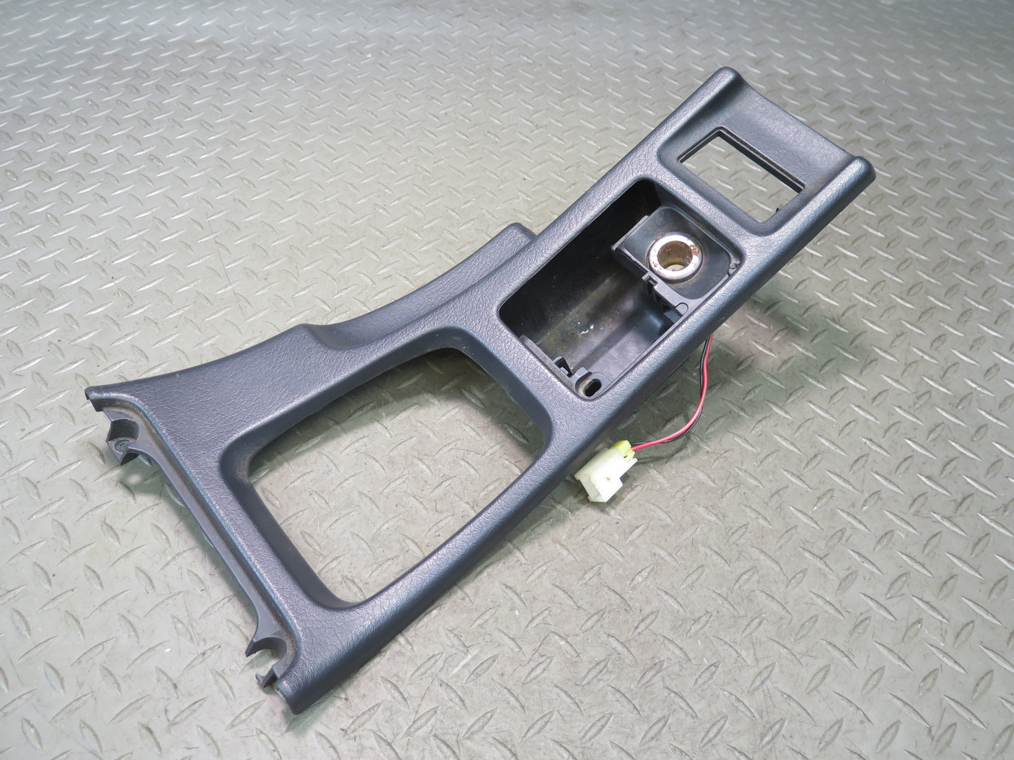 90-96 Nissan Z32 300ZX 2+0 Front Center Console Shifter Trim Bezel Panel OEM