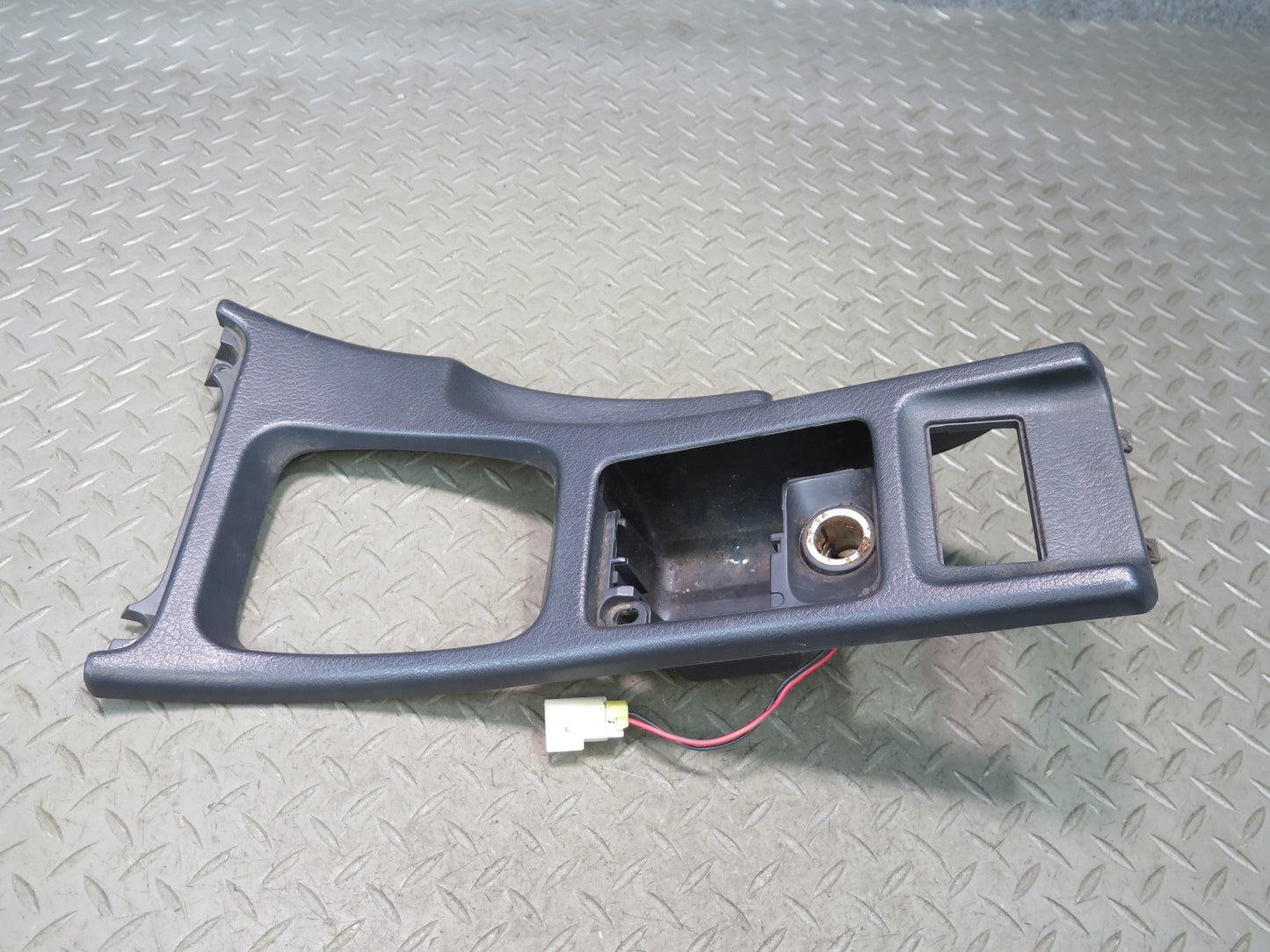 90-96 Nissan Z32 300ZX 2+0 Front Center Console Shifter Trim Bezel Panel OEM