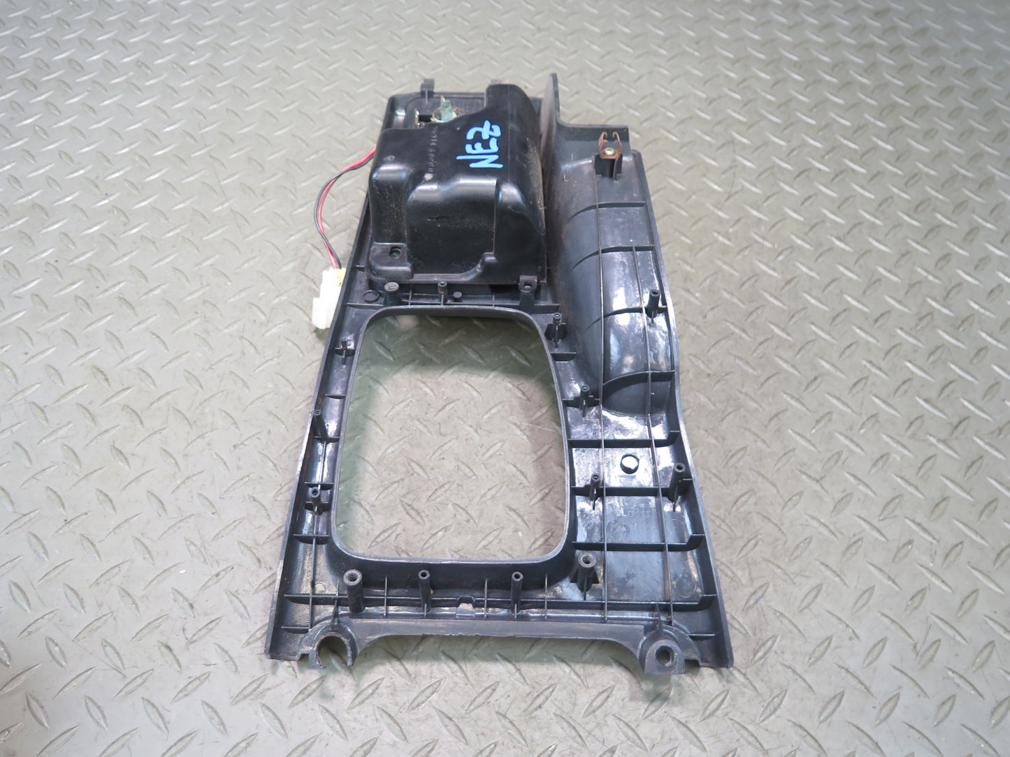 90-96 Nissan Z32 300ZX 2+0 Front Center Console Shifter Trim Bezel Panel OEM