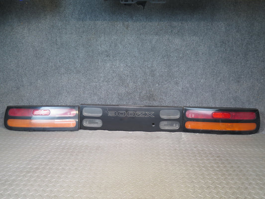 90-94 Nissan Z32 300ZX Set of 3 Rear Left Center Right Tail Light Lamp OEM