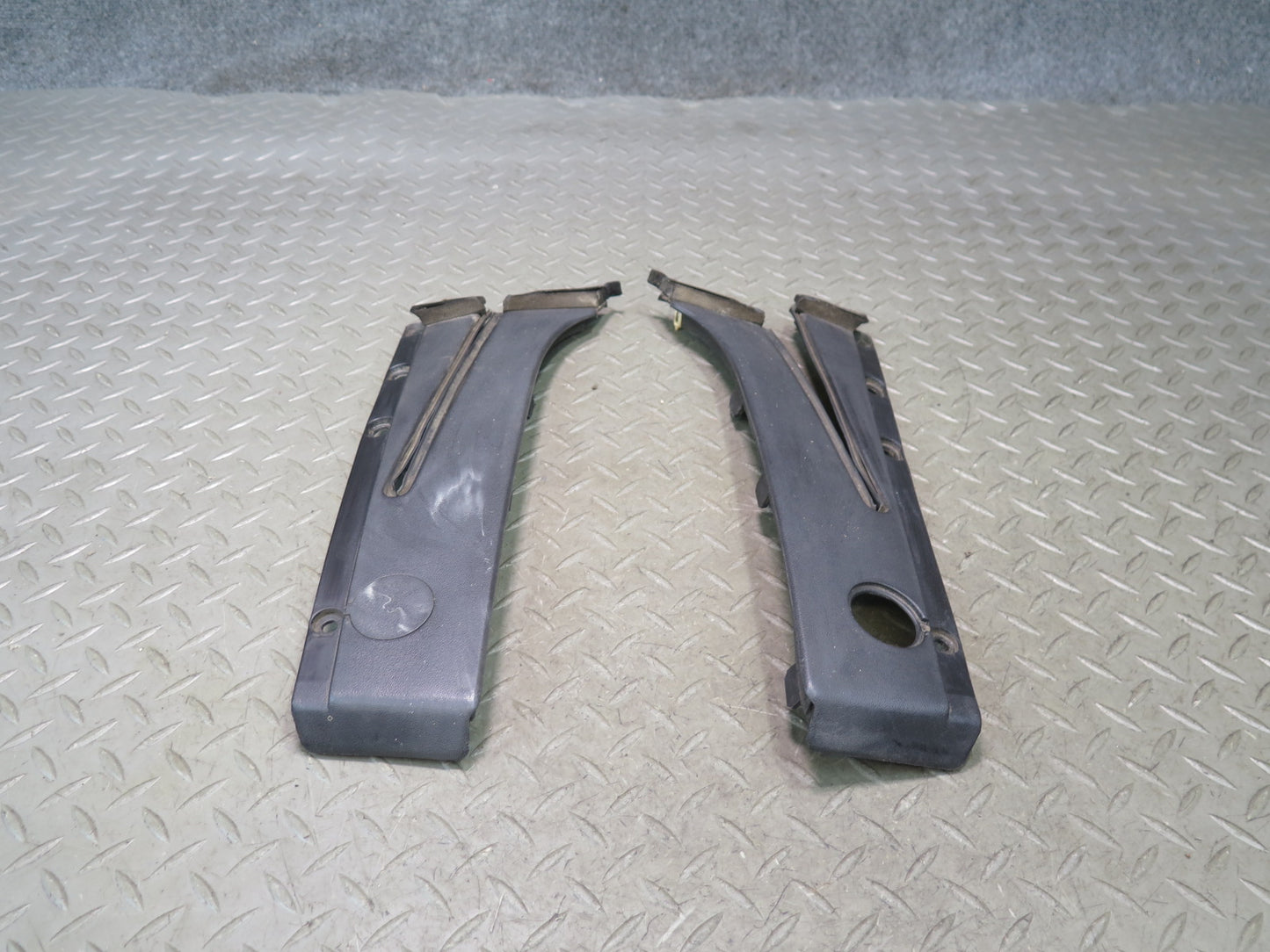 90-93 Nissan Z32 300ZX 2+0 Set of 2 Interior B Pillar Seat Belt Trim Panel OEM