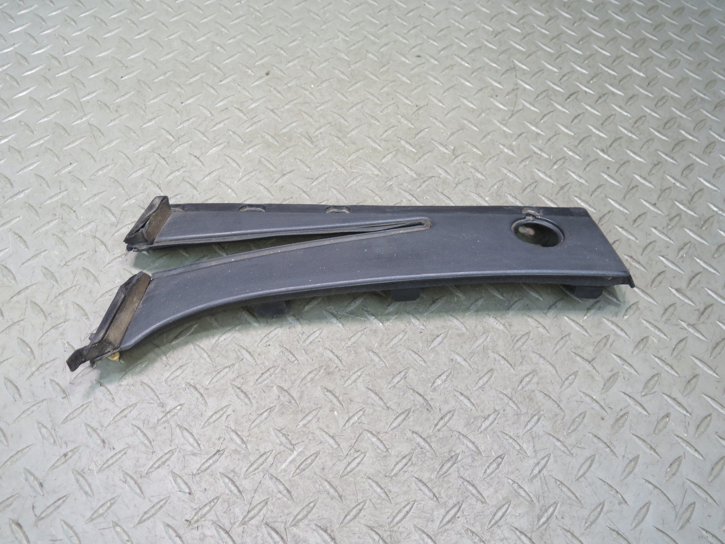 90-93 Nissan Z32 300ZX 2+0 Set of 2 Interior B Pillar Seat Belt Trim Panel OEM