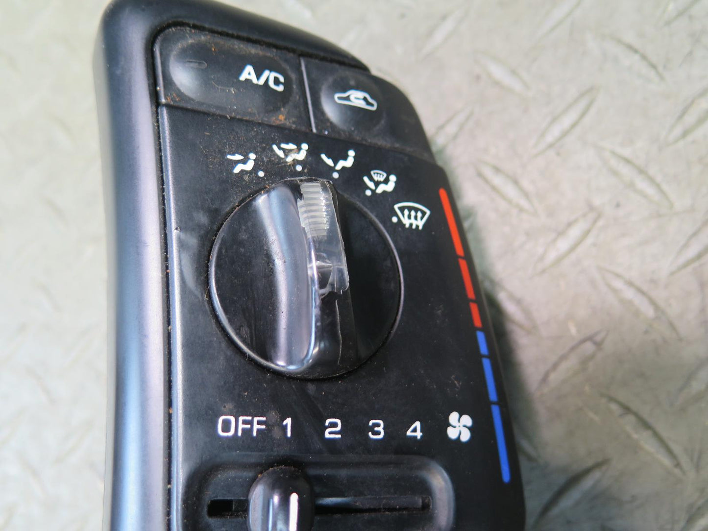 93-96 Nissan 300ZX Z32 Convertible Manual Climate Control Switch Panel OEM